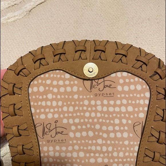 Vegan Leather Saddle Bag - Tan/Light Brown - Picture 2 of 5